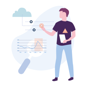 Man Monitoring Sticker